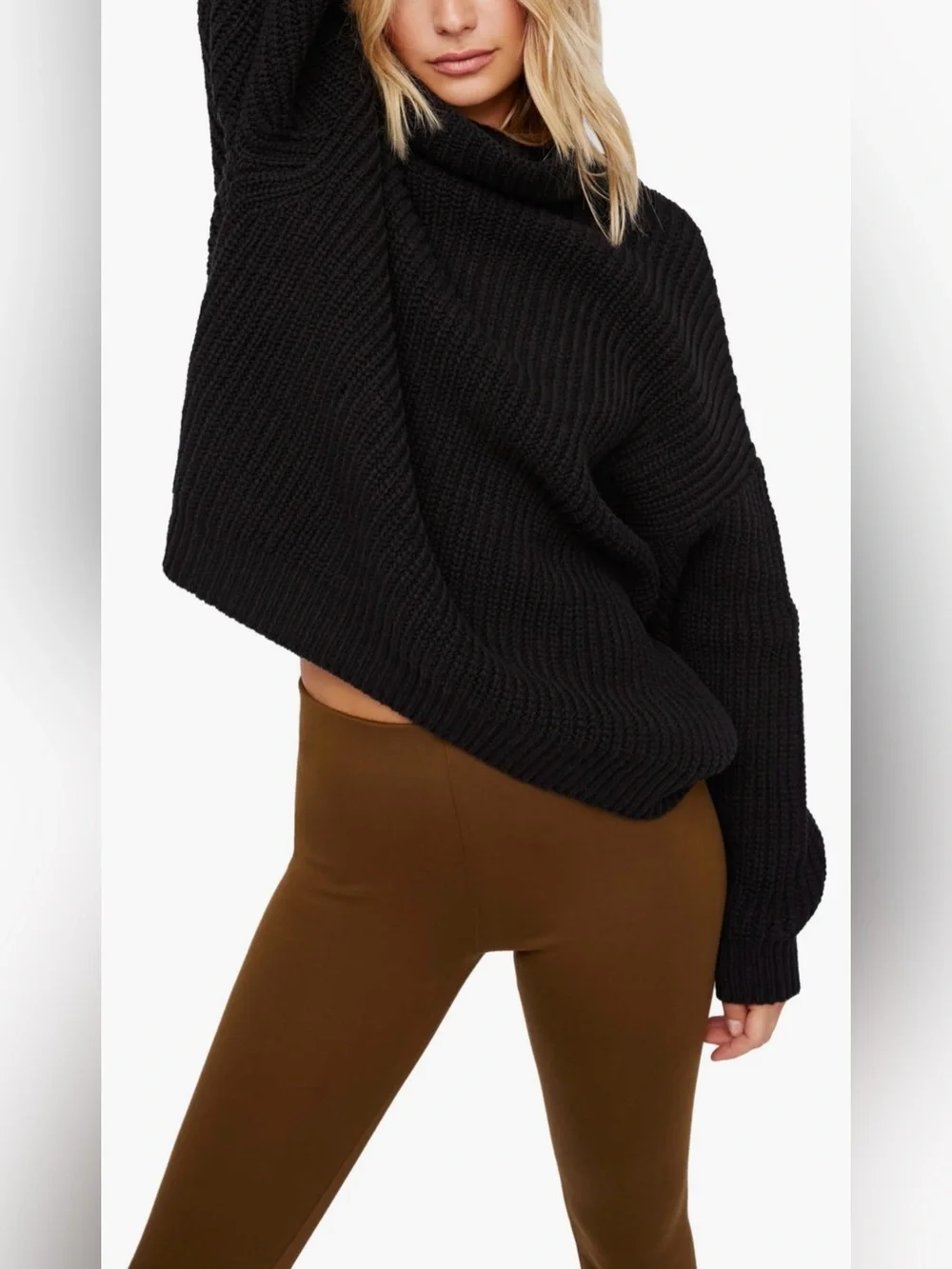 Free People Swim Too Deep Turtleneck Sweater